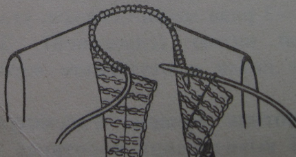Cum să tricot gulere spițe