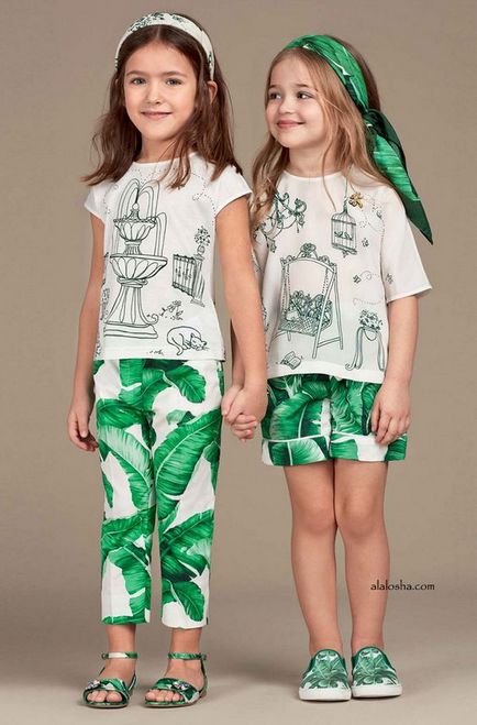 100 moda idei de moda pentru copii, în 2017 primavara - vara în fotografie