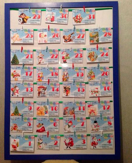 Advent calendar pentru copiii cu propriile lor mâini, 47 de idei pentru calendarul Advent