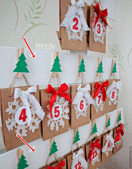 Advent calendar pentru copiii cu propriile lor mâini, 47 de idei pentru calendarul Advent