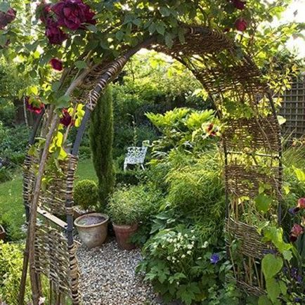 Arch grădină - cum să facă și ce să folosească în țară