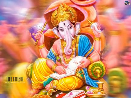 Dumnezeu Ganesha - elefant înțelepciunea indiană, dorința care se împlinesc