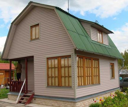 Mai bine căptuși casa din lemn exterior Fotografii ieftine si frumos, recenzii, video