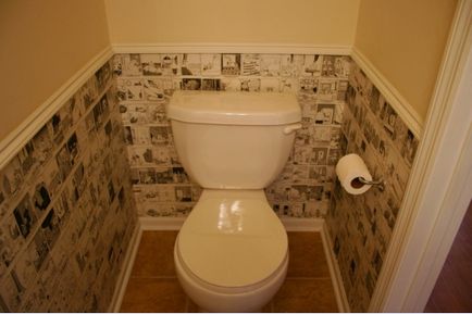 Cum de a decora toaletă - materiale, consiliere, video