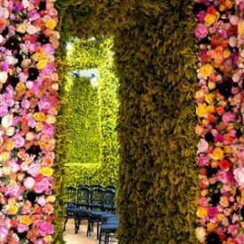 perete de flori