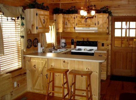 interior Cottage, decor rustic economie