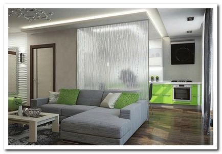 Împărțirea camere în zone în design-ul interior