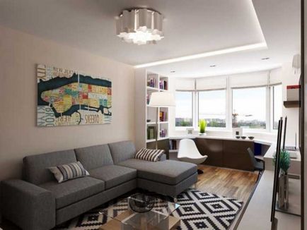 Proiectarea și dispunerea de apartament cu o cameră