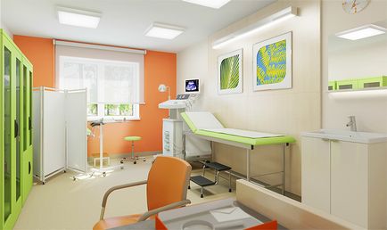 Proiect de design de clinica, dezvoltarea de design interior al centrului medical, cabinet stomatologic în