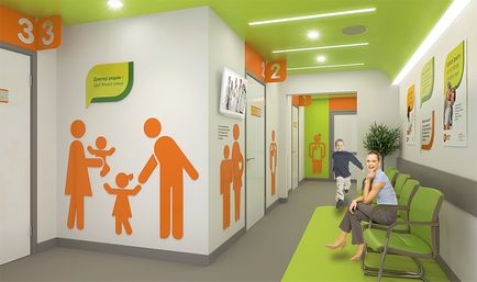 Proiect de design de clinica, dezvoltarea de design interior al centrului medical, cabinet stomatologic în