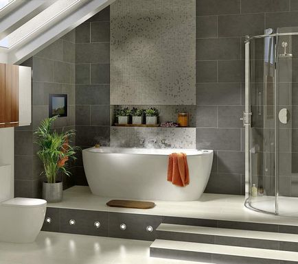 Design de baie în gri caracteristici de înregistrare, fotografii