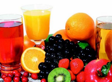 Sucurile de fructe și dacă prestația