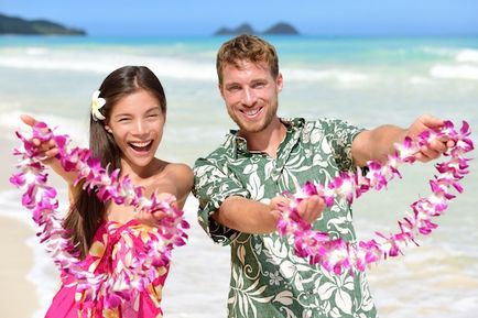 scenariu Hawaiian petrecere, concursuri, muzică, îmbrăcăminte și piese de schimb în stilul Hawaii