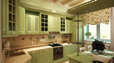 Interior bucătărie bej maro