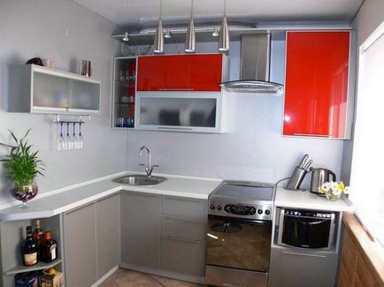 Interiorul unei mici idei de bucătărie pentru bucătării mici, soluții interesante pentru decorarea propriilor lor mâini
