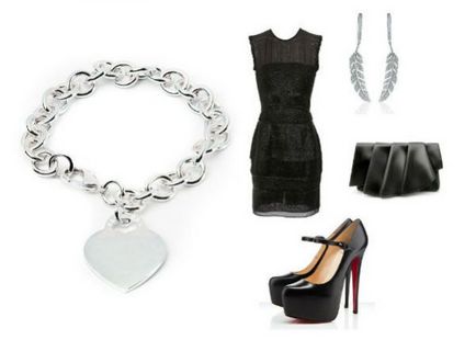 Ce accesorii pentru a alege o rochie neagră (poze)