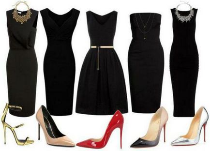Ce accesorii pentru a alege o rochie neagră (poze)