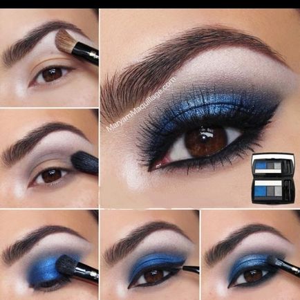 Ce ar trebui să fie sub machiaj rochie albastru (albastru) Ce ar trebui să fie un make-up sub rochie albastră