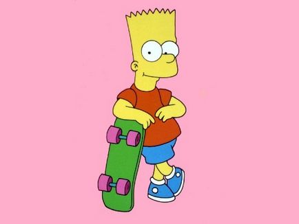 Cum de a desena etape creion Bart Simpson