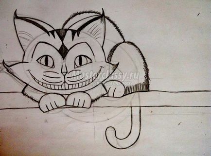 Cum să atragă Cheshire Cat-pas master-class cu fotografii