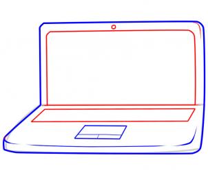Cum de a desena un laptop „mic scriitor
