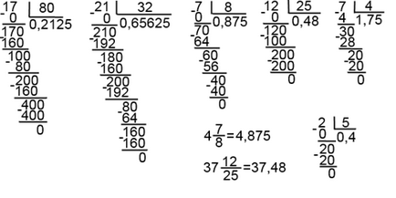 Cum se traduce fracții comune într-o zecimală