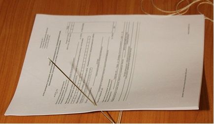 Cum să coase documente de fire treptat pentru cerințele fiscale și de arhivă