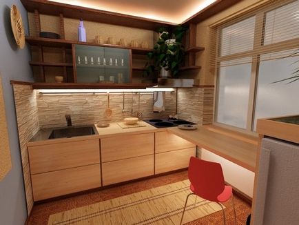 Cum de a aranja bucătărie și alte piese de mobilier într-o mare și o mică bucătărie