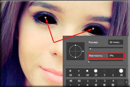 Cum sa faci un ochi negru în fotografie ca un demon cu ajutorul Photoshop