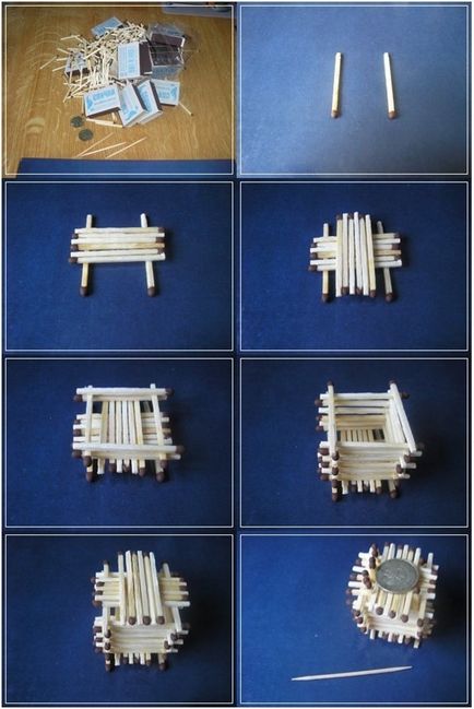 Cum sa faci o casa cu propriul băț de chibrit ghid cu mâinile pas cu pas videoclipuri și fotografii