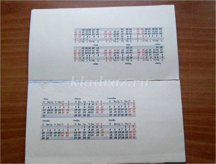Cum de a face un calendar pentru desktop cu mâinile de hârtie