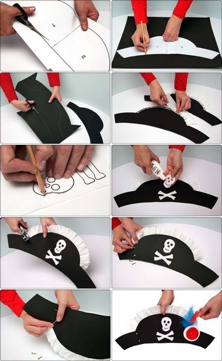 Cum de a face o pălărie de pirat cu mâinile