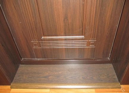 Cum de a face pragul ușii din față a apartamentului de la pragurile ușilor de interior, instalare și finisare de balcoane