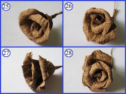 Cum de a face un trandafir din hârtie creponată, cu propriile sale mâini