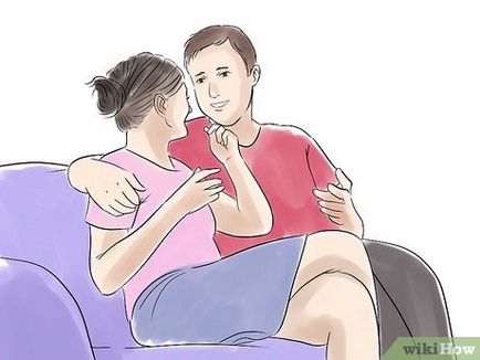 Cum să-i sărute și strânge cu prietenul ei