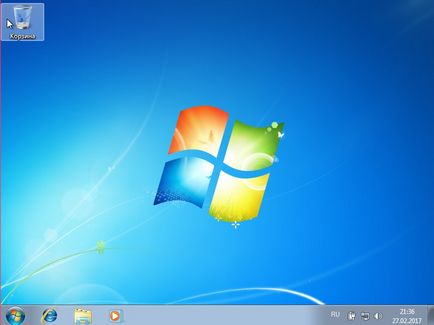 Cum de a seta Windows 7 în loc de ferestre 10 (metoda 2)