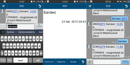 Cum de a găsi echilibrul de economii card bancar prin mobile banking prin SMS 900