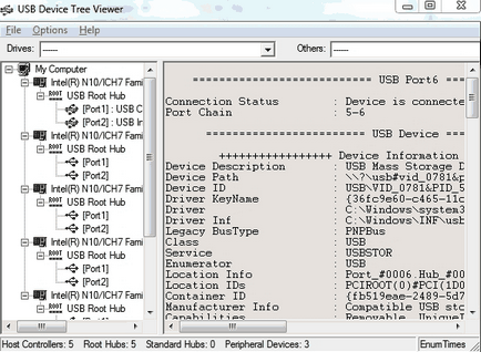 Cum pot găsi informații despre hub-uri USB și porturi