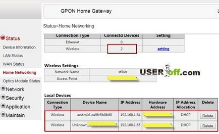 Cum aflu cine este conectat la router-ul meu WiFi prin upravlyaniya panoului și a vedea modul în care utilizarea