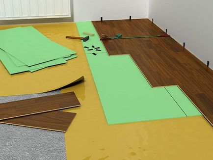 Cum de a alege un substrat sub o podea laminat în apartament