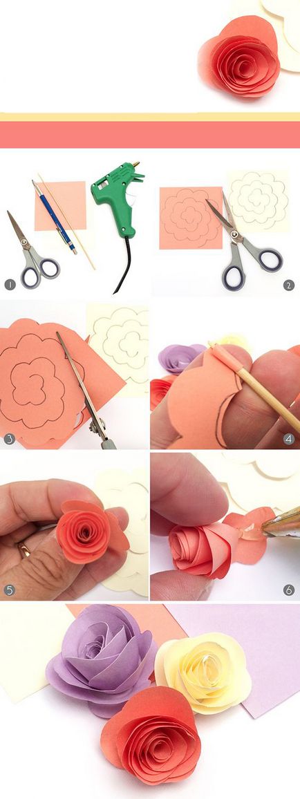 Cum să taie flori din hârtie, cu propriile sale mâini