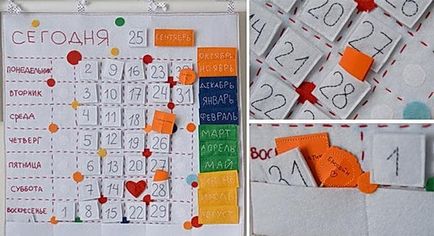 Calendare de hârtie cu mâinile, în tehnica de scrapbooking, pentru copii sau pentru un iubit