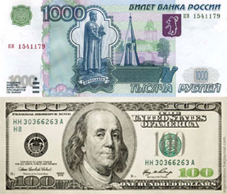 Calculator al rublei fata de dolar