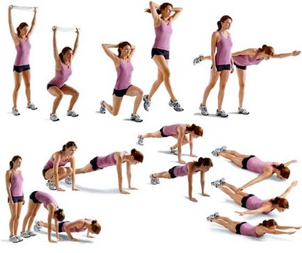 Un set de exerciții pentru exerciții de dimineață