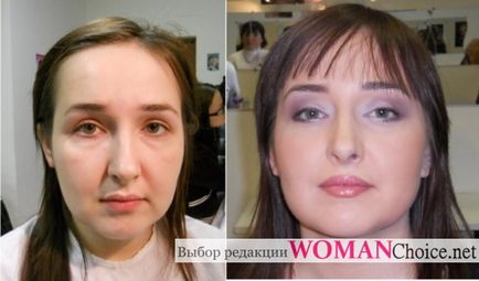 Corectarea machiaj facial - ochi, buze și nas