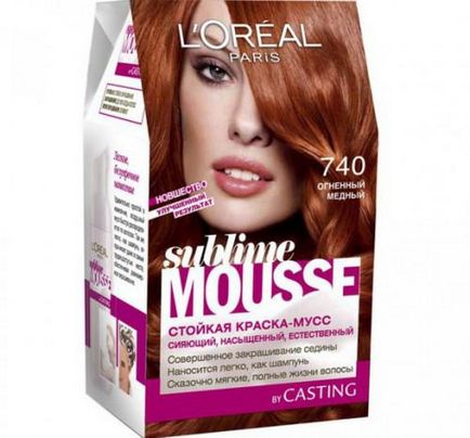 L'Oreal de colorare a părului paleta de culori, comentarii