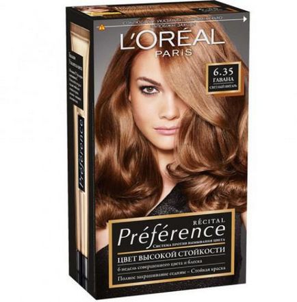 L'Oreal de colorare a părului paleta de culori, comentarii