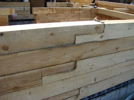 Fixarea lemnului la peretele de blocuri de beton, beton, caramida