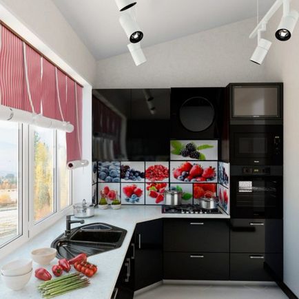 Deschideți bucătărie în plan cu aderarea la un balcon balcon de 70 de fotografii de idei cu privire la modul de conectare și de modul de a decora
