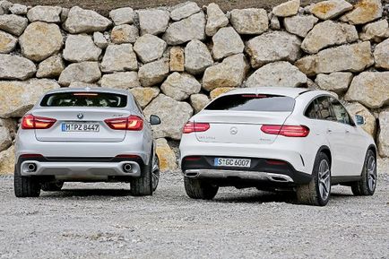 Mercedes gle Coupe BMW X6 si drive test comparativ